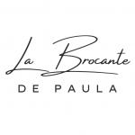 Logo brocante en ligne mobiliers objet décoration vintage La brocante de Paula
